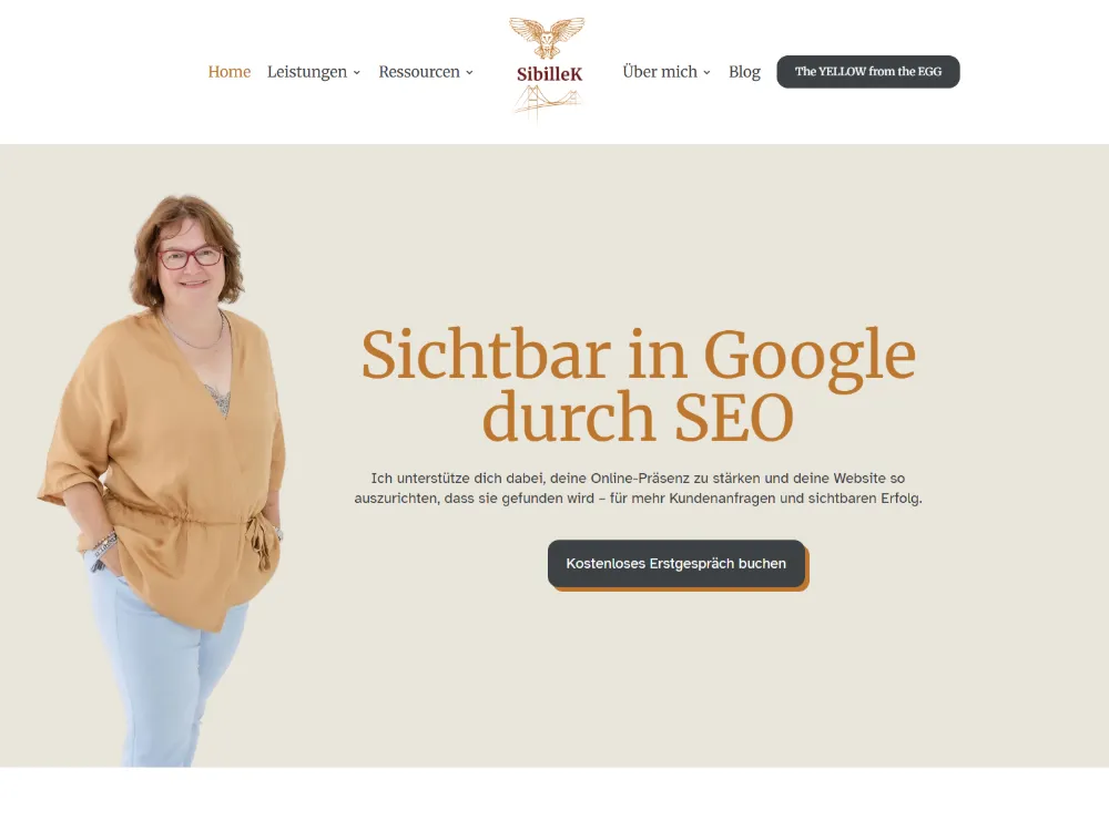 Website-Strategin 14 Projekt Sibille Kurdts Hero