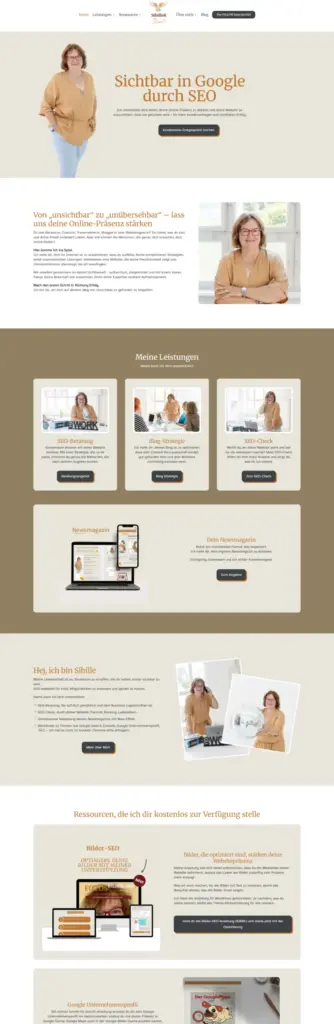 Website-Art: Warum eine Website nicht einfach „eine Website“ ist 3 Dienstleister Website SEO Beraterin